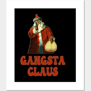 Funny Santa Claus Memes Gangsta Claus Christmas Posters and Art